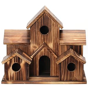 6 Hole Handmade Bird House - GIFT FOR NATURE LOVERS