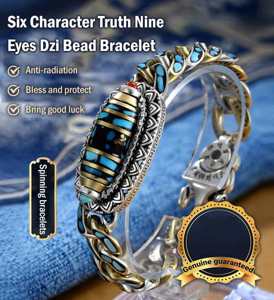 Six-character Mantra Nine-Eyed Bead Bracelet