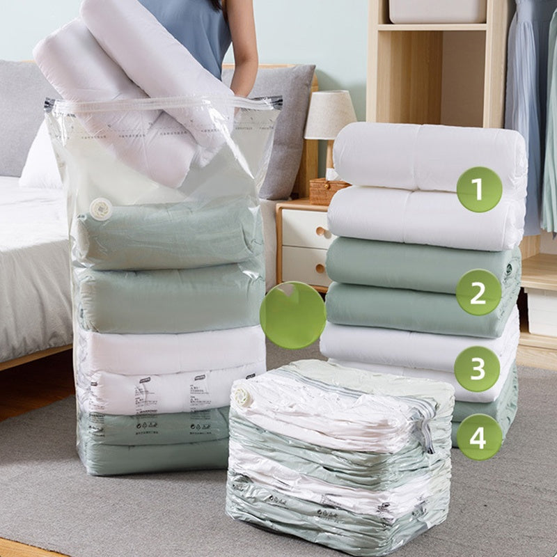 Reusable Vacuum-Free Compression Storage Bags