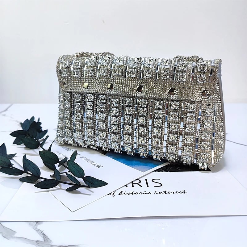 💥LAST DAY SALE 49% OFF-Women's Rhinestone Decorated Evening Bag