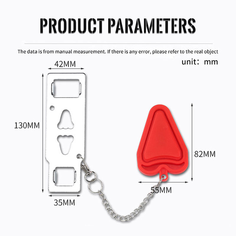 Tope de puerta antirrobo para viajes 